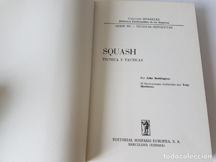 Coleccionismo deportivo: SQUASH, TECNICA Y TACTICAS, 1982 - Foto 4