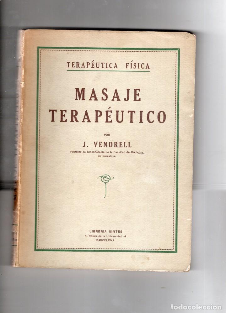 Coleccionismo deportivo: masaje terap&eacute;utico. j. vendrell - Foto 1