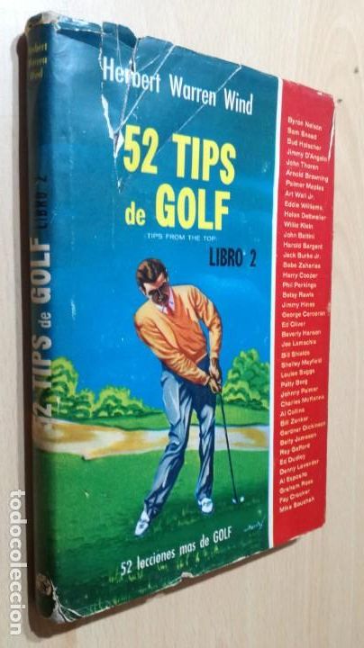 Sports collectibles: 52 TIPS DE GOLF - LIBRO 2 - HERBERT WARREN WIND - 52 LECCIONES CIA ED CONTINENTAL MEXICO R-403