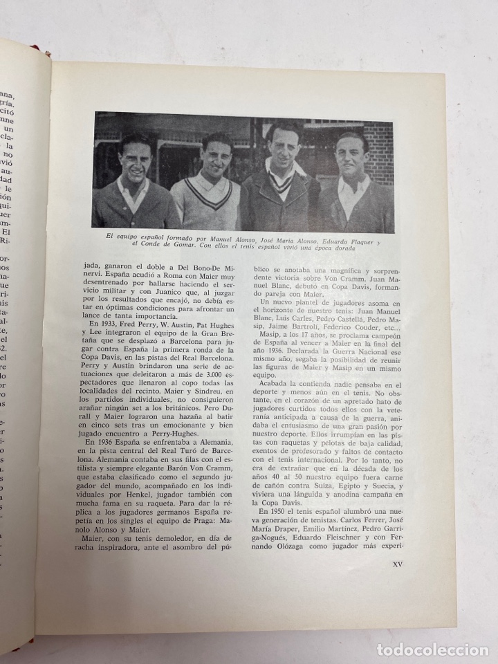 Coleccionismo deportivo: L-3622. ESPAÑA EN LA COPA DAVIS. EMILIO MARTINEZ. PRIMERA EDICION,1950. - Foto 5 - 215510463