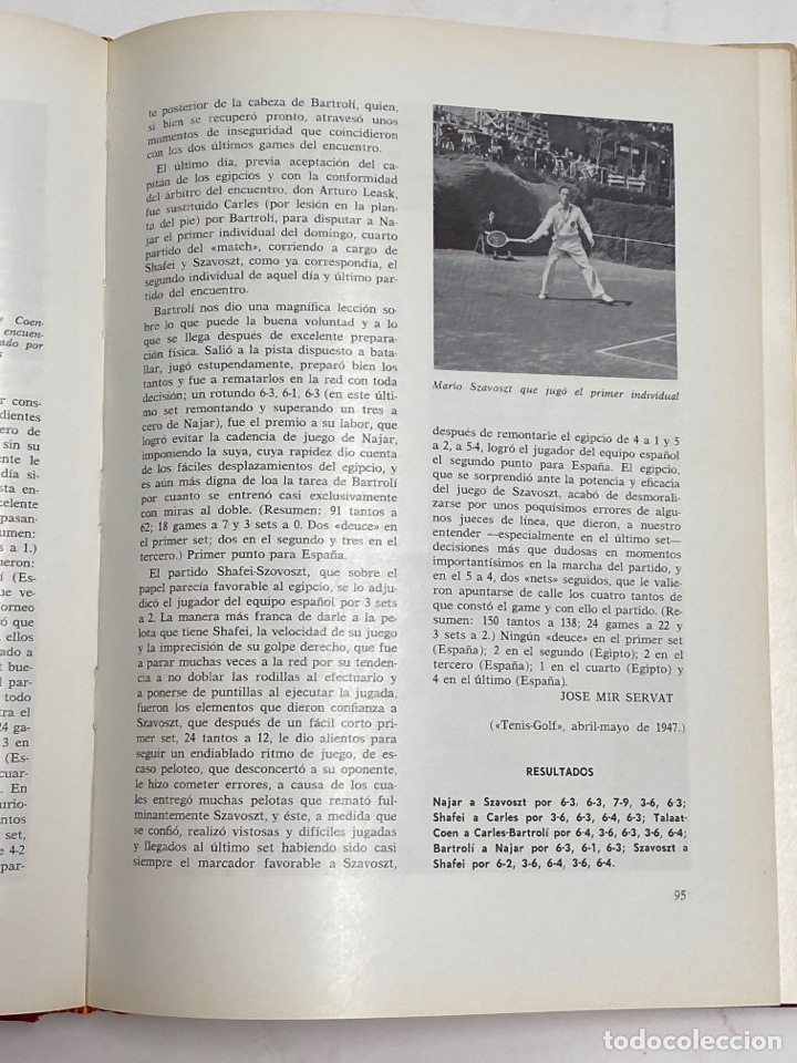 Coleccionismo deportivo: L-3622. ESPAÑA EN LA COPA DAVIS. EMILIO MARTINEZ. PRIMERA EDICION,1950. - Foto 6 - 215510463