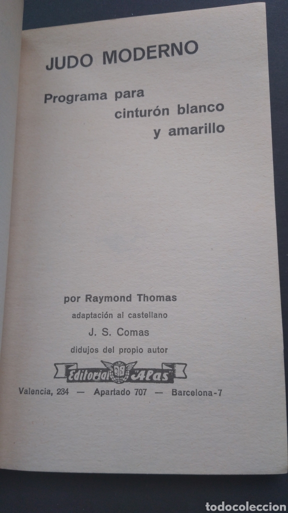 Coleccionismo deportivo: Judo Moderno Programa Cintur&oacute;n Blanco y Amarillo Raymond Thomas Cintur&oacute;n negro - Foto 2