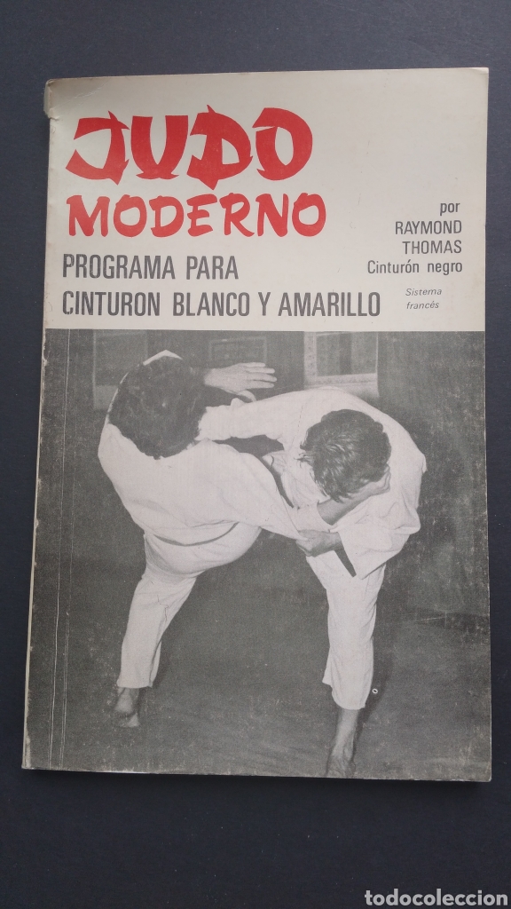 Coleccionismo deportivo: Judo Moderno Programa Cintur&oacute;n Blanco y Amarillo Raymond Thomas Cintur&oacute;n negro - Foto 1