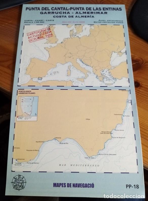 Coleccionismo deportivo: Mapa de navegaci&oacute;n PP-18 / Nautical Map PP-18. - Foto 1