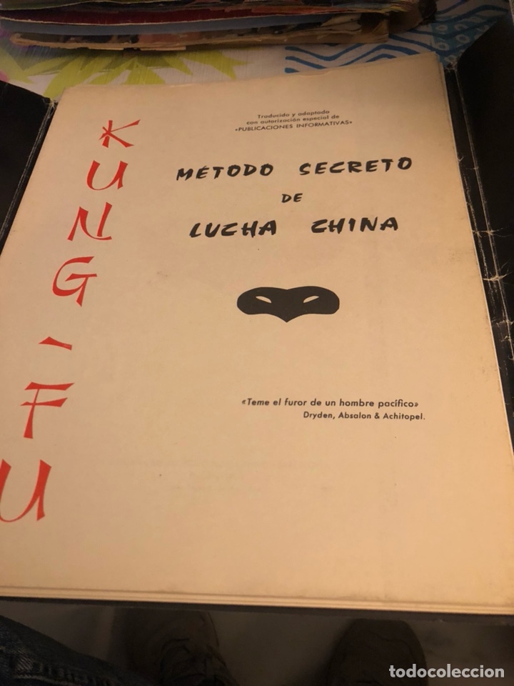 Coleccionismo deportivo: Libro de Kung fu - Foto 2