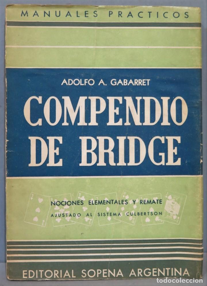 Coleccionismo deportivo: COMPENDIO DE BRIDGE. GABARRET - Foto 1