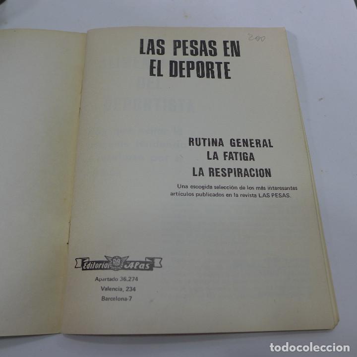 Coleccionismo deportivo: LAS PESAS EN EL DEPORTE - EDITORIAL ALAS - Foto 3