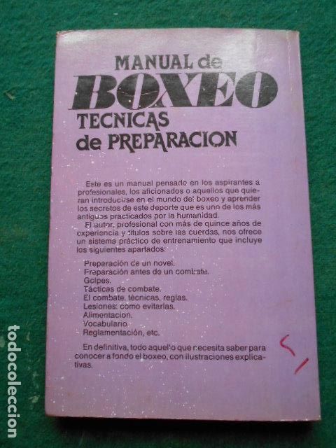 Coleccionismo deportivo: MANUAL DE BOXEO TECNICAS DE PREPARACI&Oacute;N - Foto 3