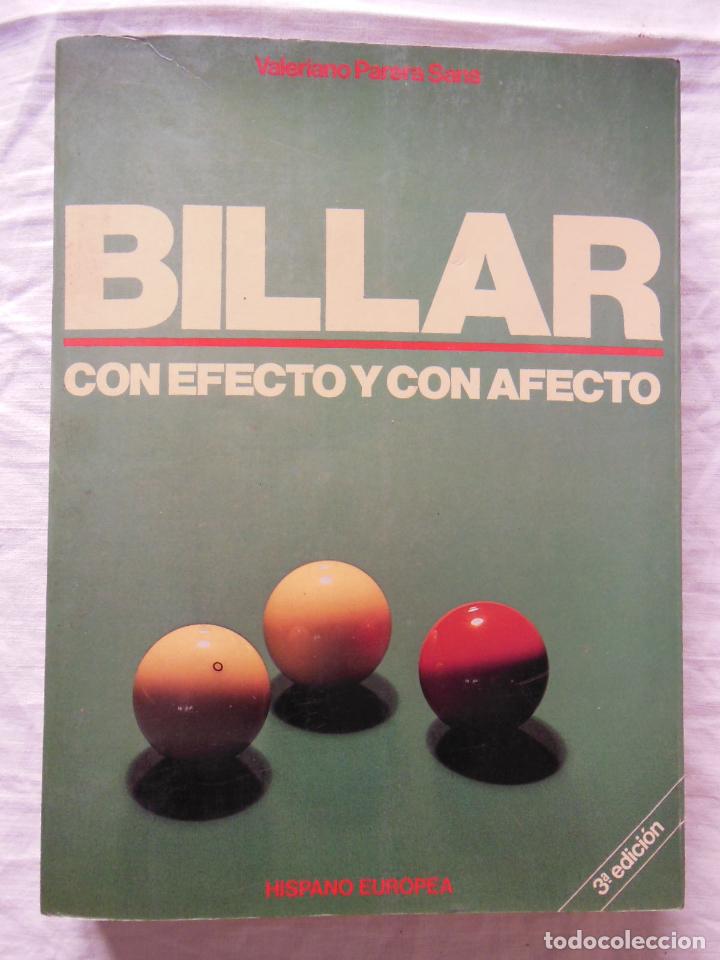 Coleccionismo deportivo: BILLAR CON EFECTO Y CON AFECTO. 1989 VALERIANO PARERA SANS - Foto 1