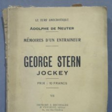 Coleccionismo deportivo: 1929.- GEORGE STERN. JOCKEY. DE NEUTER