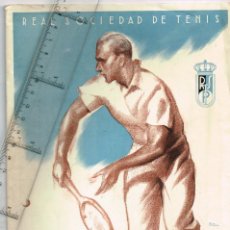 Coleccionismo deportivo: 1942 REAL SOCIEDAD DE TENIS ”POMPEYA” - BARCELONA - ILUSTRADO + CARTAS Y NOTAS