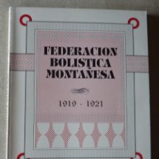 Coleccionismo deportivo: ENRIQUE TORRE BOLADO. FEDERACIÓN BOLÍSTICA MONTAÑESA, 1919-1921. BOLOS. DEPORTE. CANTABRIA.. Lote 283016408