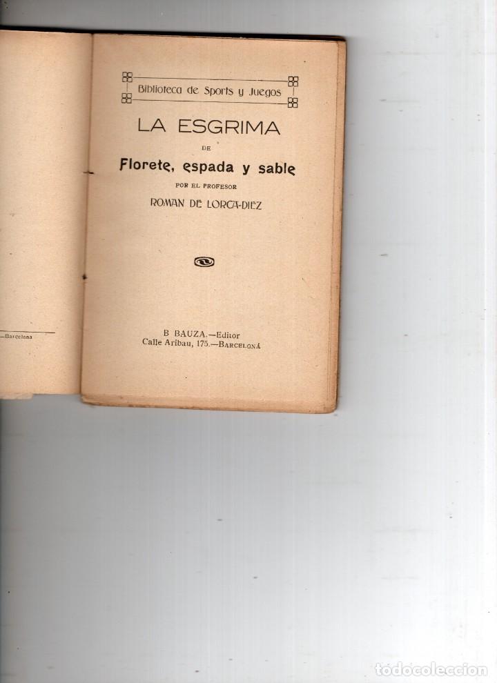 Coleccionismo deportivo: La Esgrima de Florete. Espada y Sable - Foto 2
