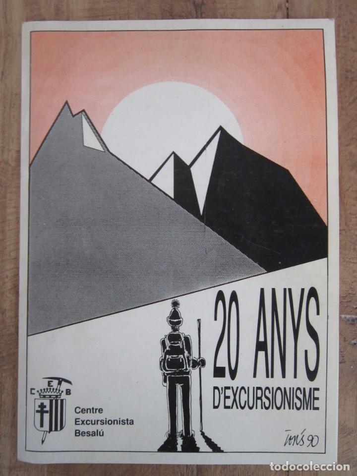 Coleccionismo deportivo: 20 ANYS D&acute;EXCURSIONISME. Centre Excursionista Besal&uacute; 1990 vvaa - Foto 1