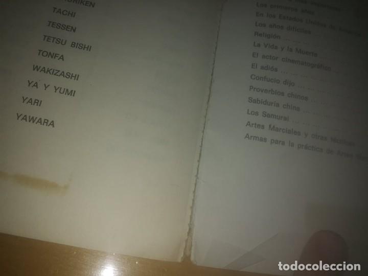 Coleccionismo deportivo: Libro: BRUCE LEE &rdquo;EL HOMBRE QUE NUNCA MURI&Oacute;&rdquo; - Foto 8