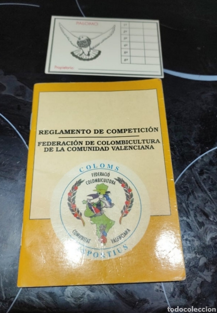 Collectionnisme sportif: Reglamento Colombicultura