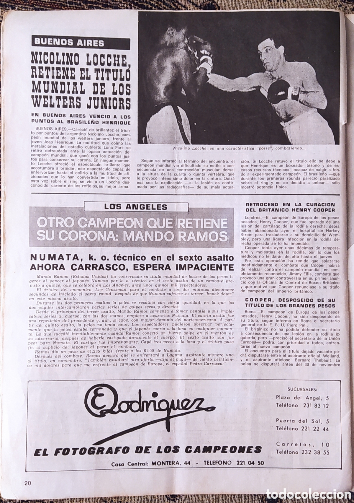 Coleccionismo deportivo: REVISTA DE BOXEO 1969 - Foto 10