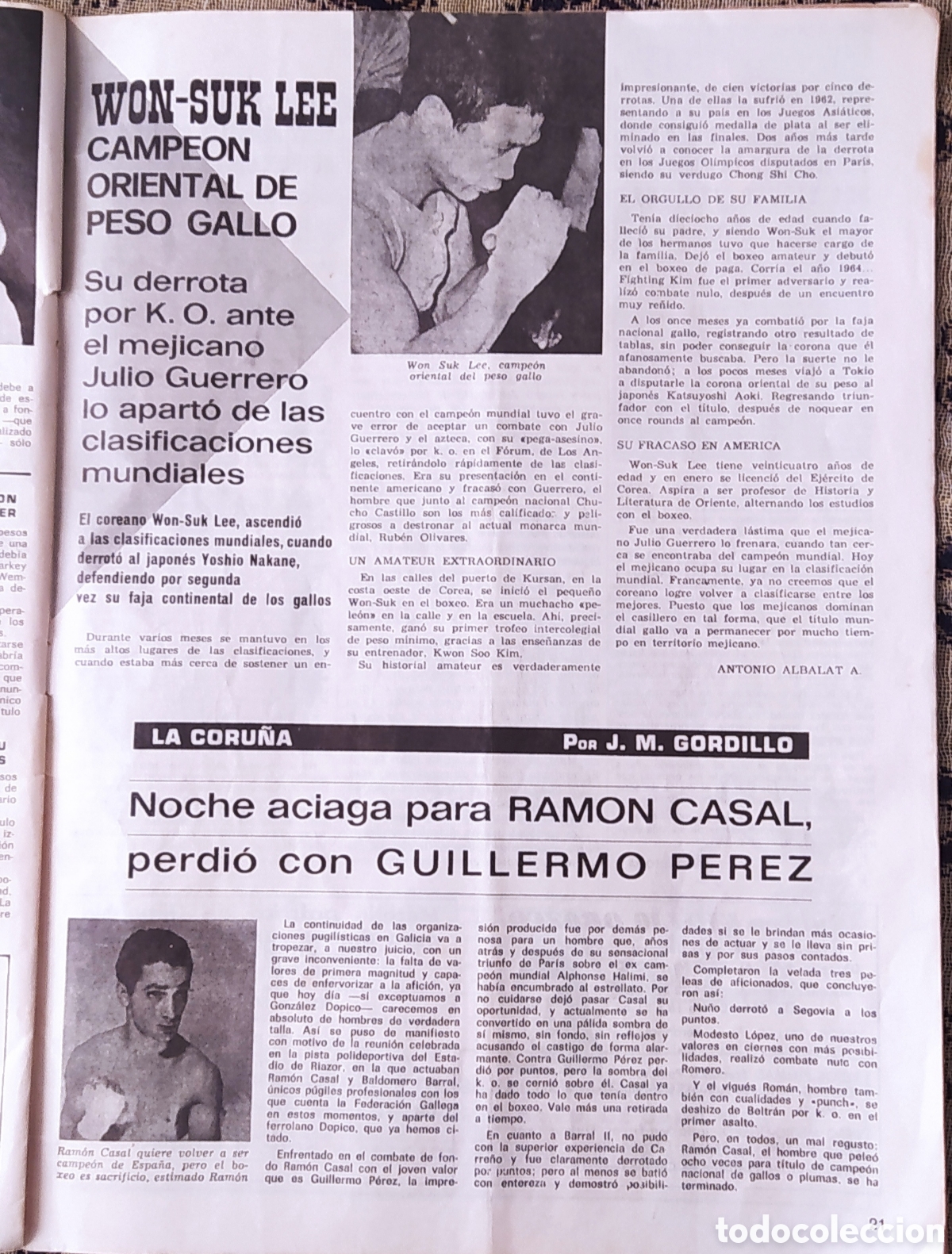 Coleccionismo deportivo: REVISTA DE BOXEO 1969 - Foto 11