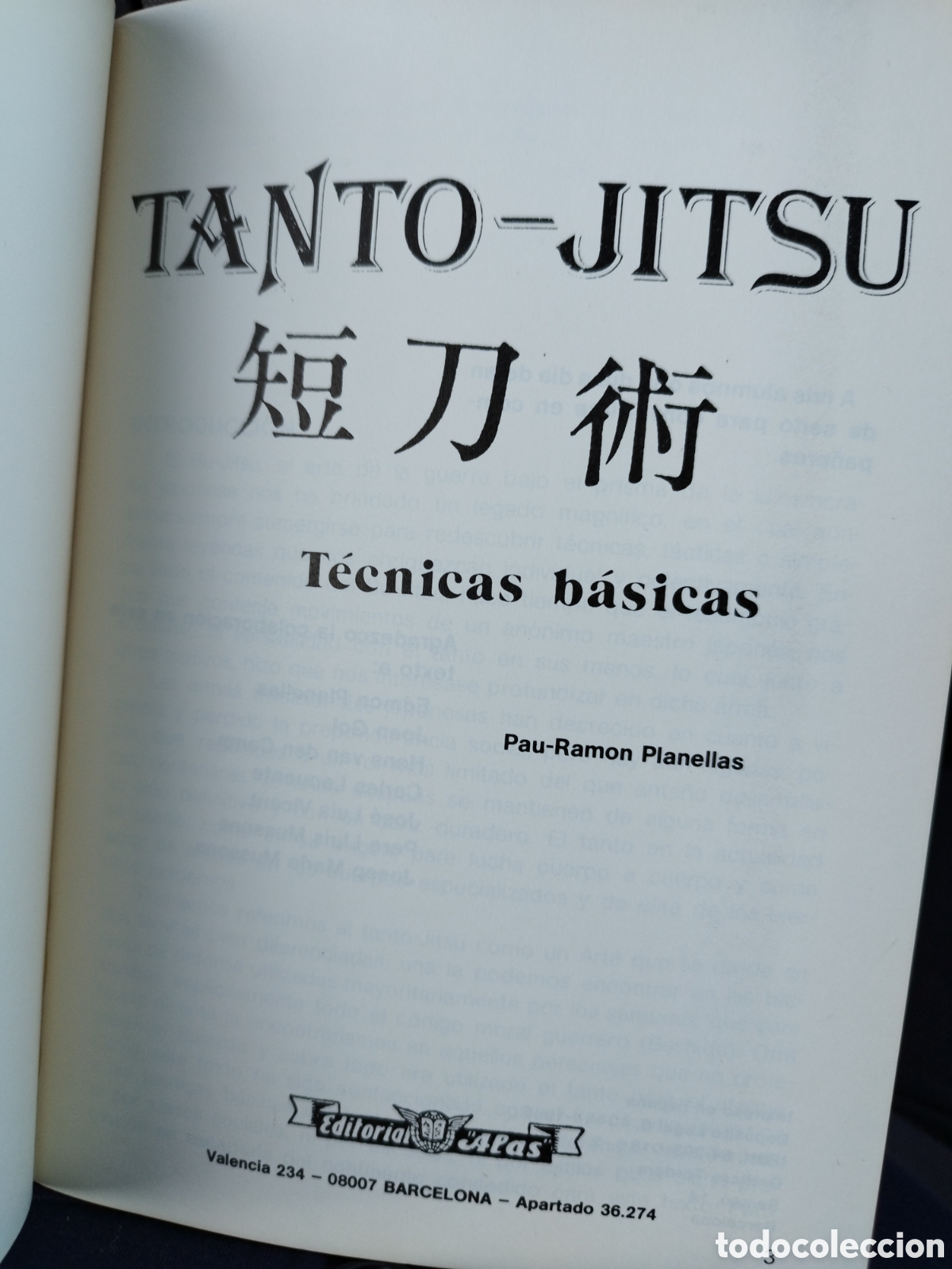 Coleccionismo deportivo: Tanto-Jitsu - T&eacute;cnicas B&aacute;sicas - Pau Ram&oacute;n Planellas - - Foto 2