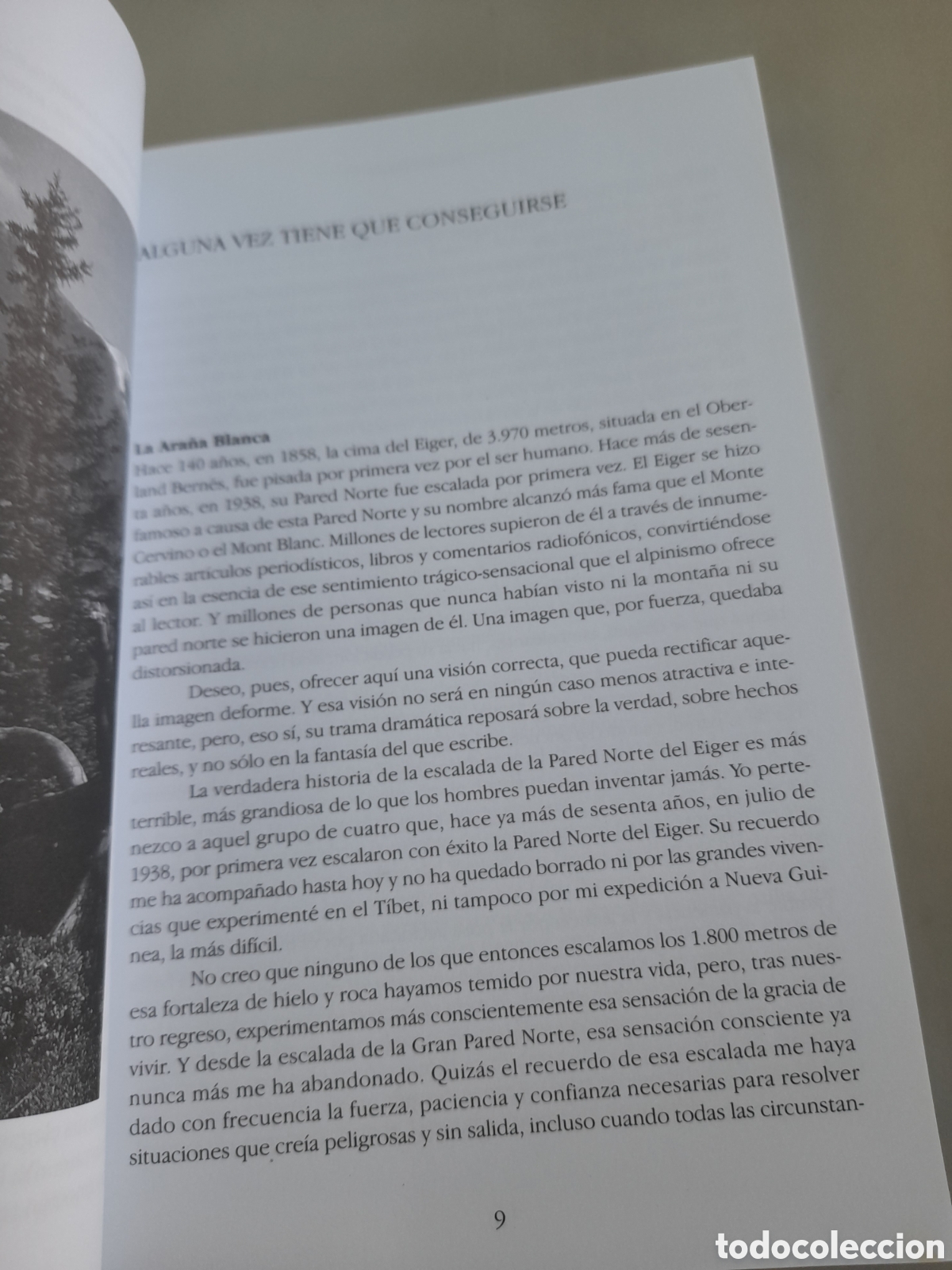 Coleccionismo deportivo: Libro, La Ara&ntilde;a Blanca, Dram&aacute;tica historia de la Ascensi&oacute;n a la pared norte del Eiger - Foto 4