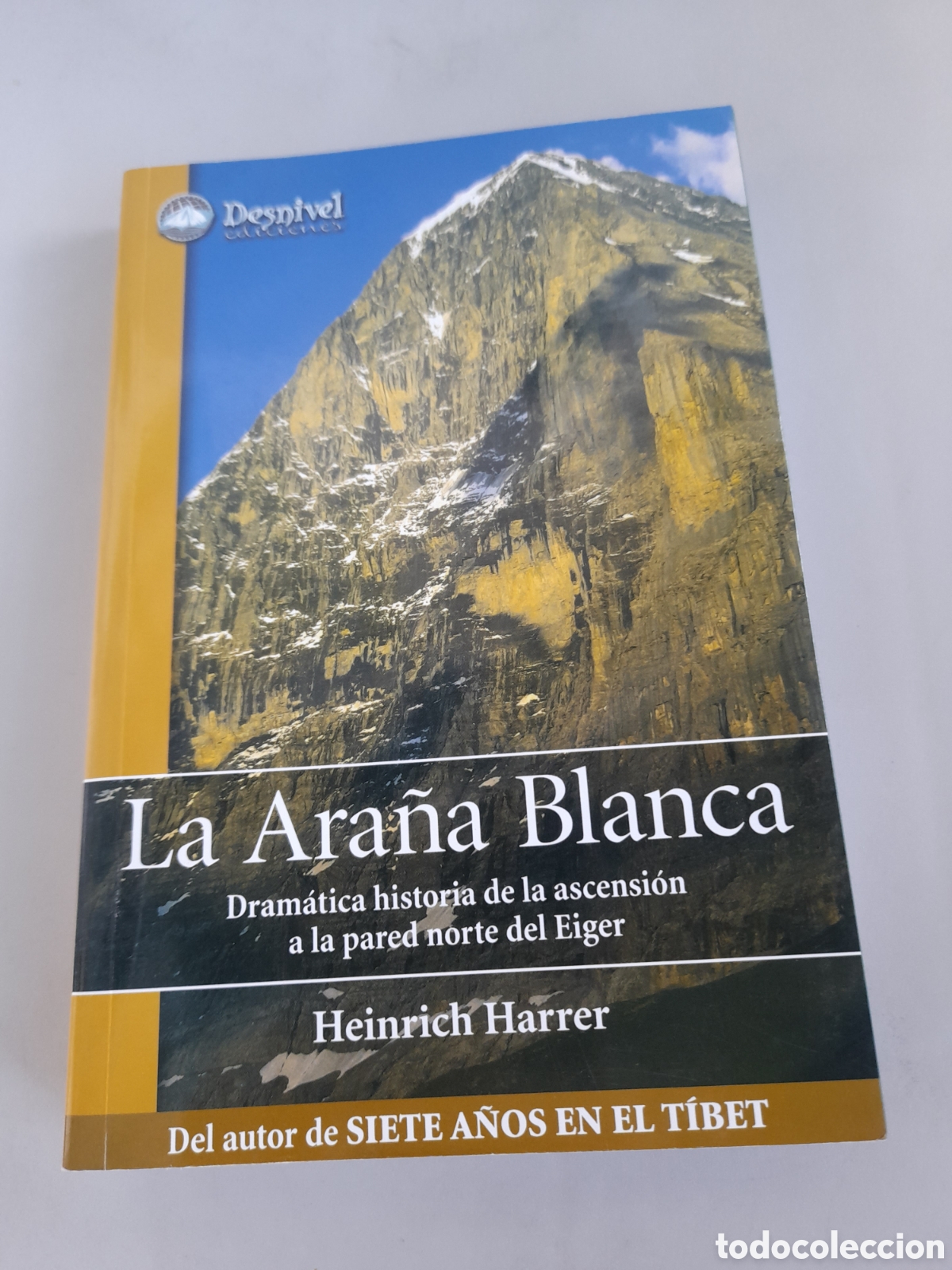 Coleccionismo deportivo: Libro, La Ara&ntilde;a Blanca, Dram&aacute;tica historia de la Ascensi&oacute;n a la pared norte del Eiger - Foto 1