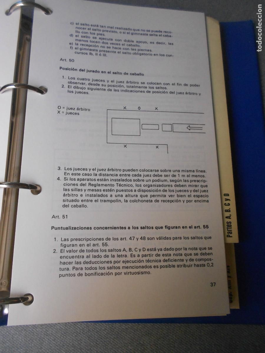 Coleccionismo deportivo: CODIGO DE PUNTUACION DE GIMNASIA ARTISTICA. INTRODUCCION DE 1985. - Foto 4