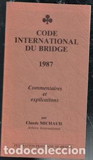 Coleccionismo deportivo: Code International du Bridge, 1987. Claude Michaud - Foto 1