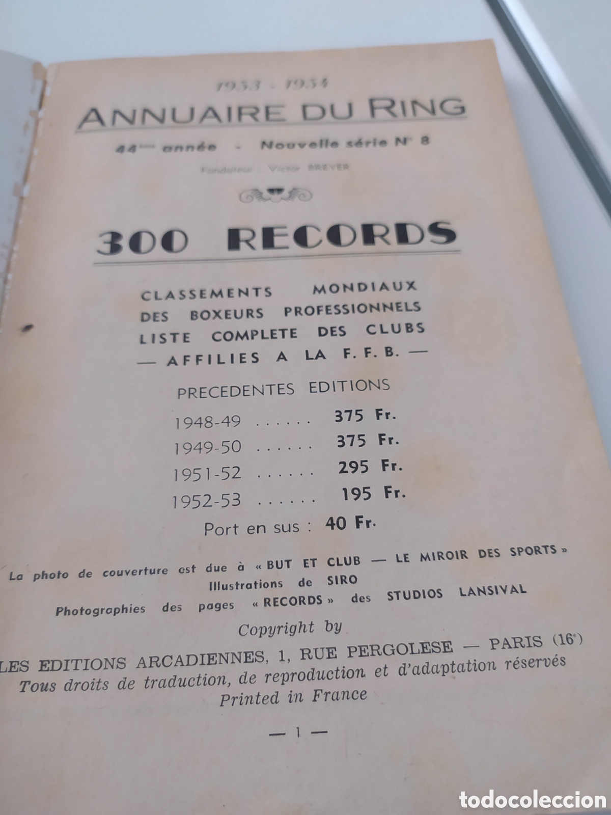 Coleccionismo deportivo: Anuario del Ring 1953-54 - Foto 7