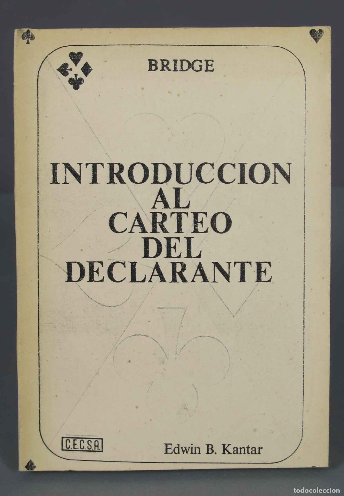 Coleccionismo deportivo: INTRODUCCION AL CARTEO DEL DECLARANTE. KANTAR - Foto 1