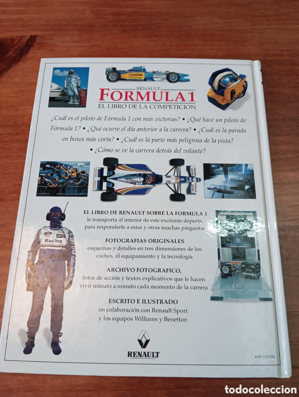 Coleccionismo deportivo: LIBRO RENAULT FORMULA 1. EL LIBRO DE LA COMPETICION. - Foto 8
