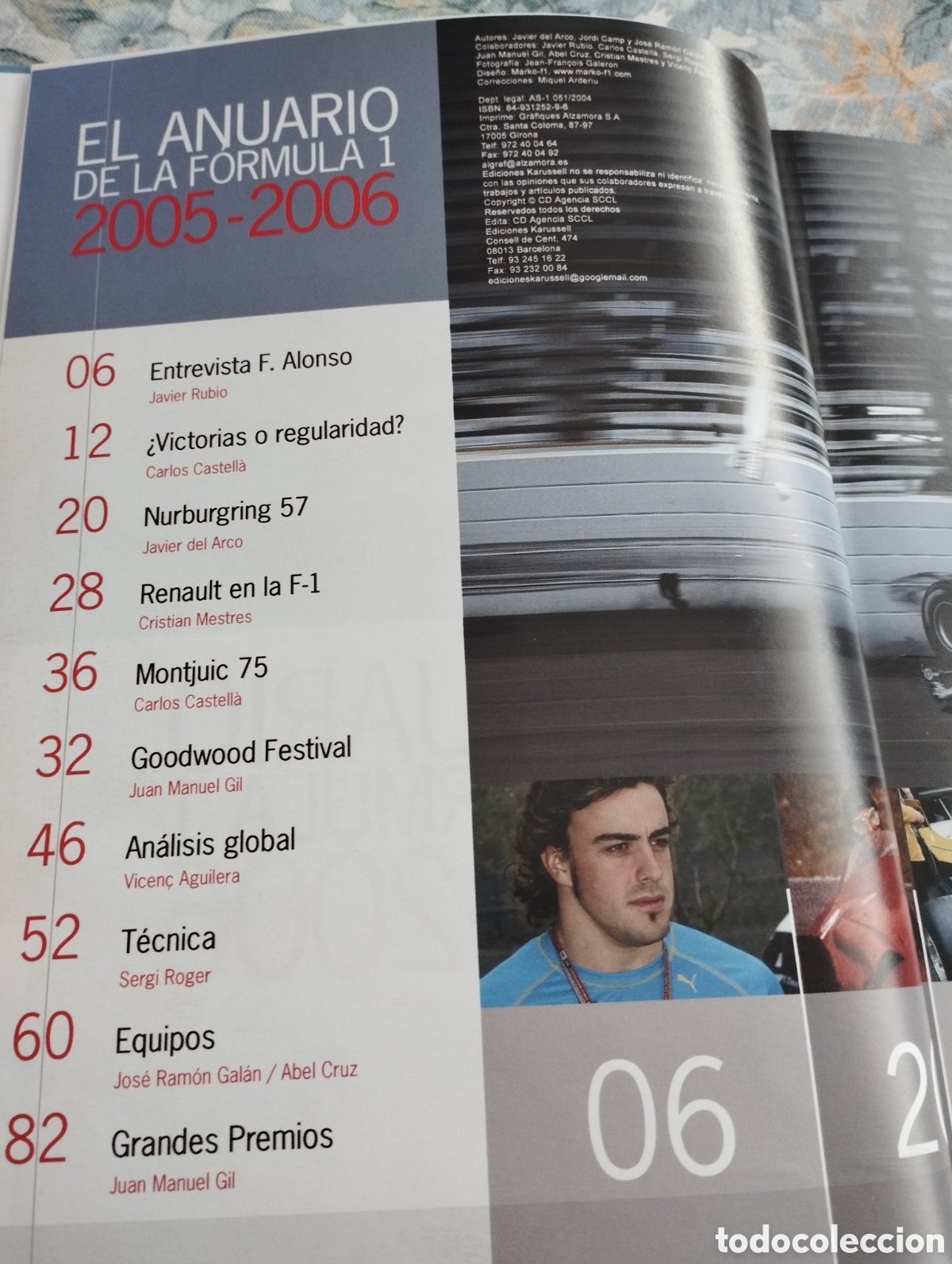 Coleccionismo deportivo: EL ANUARIO DE LA FORMULA 1 (2005 - 2006) VV. AA. - Foto 2