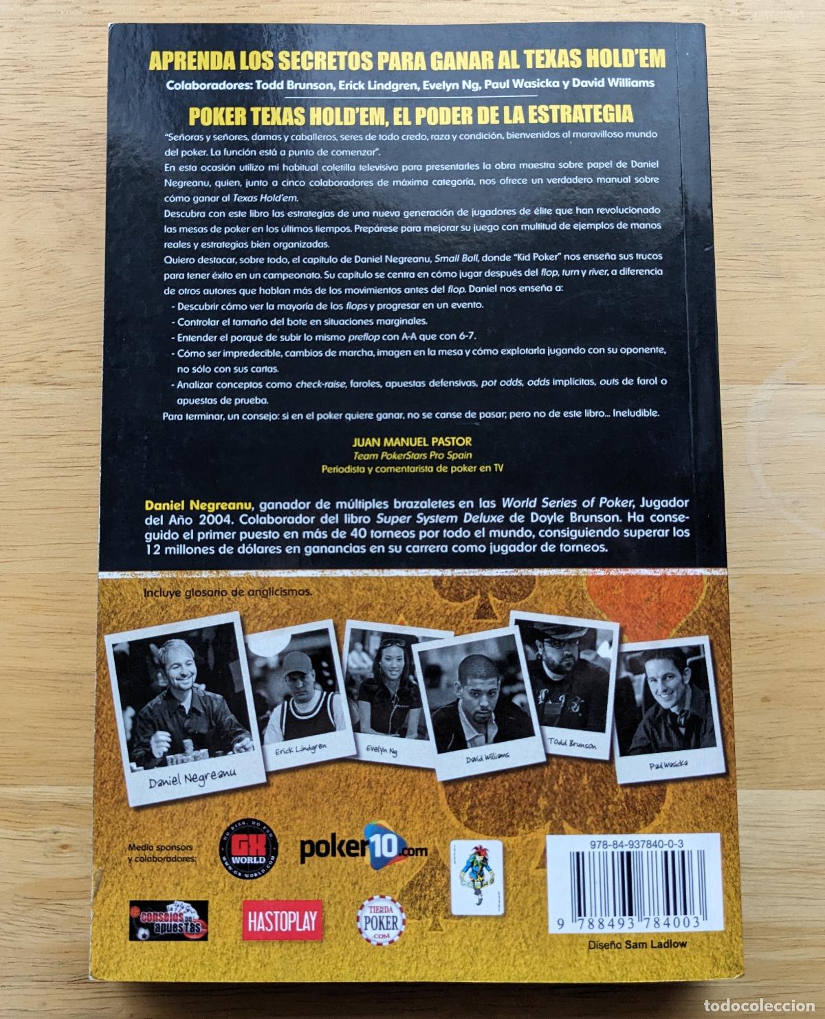 Coleccionismo deportivo: DANIEL NEGREANU - POKER TEXAS HOLDEM - EL PODER DE LA ESTRATEGIA - Foto 2