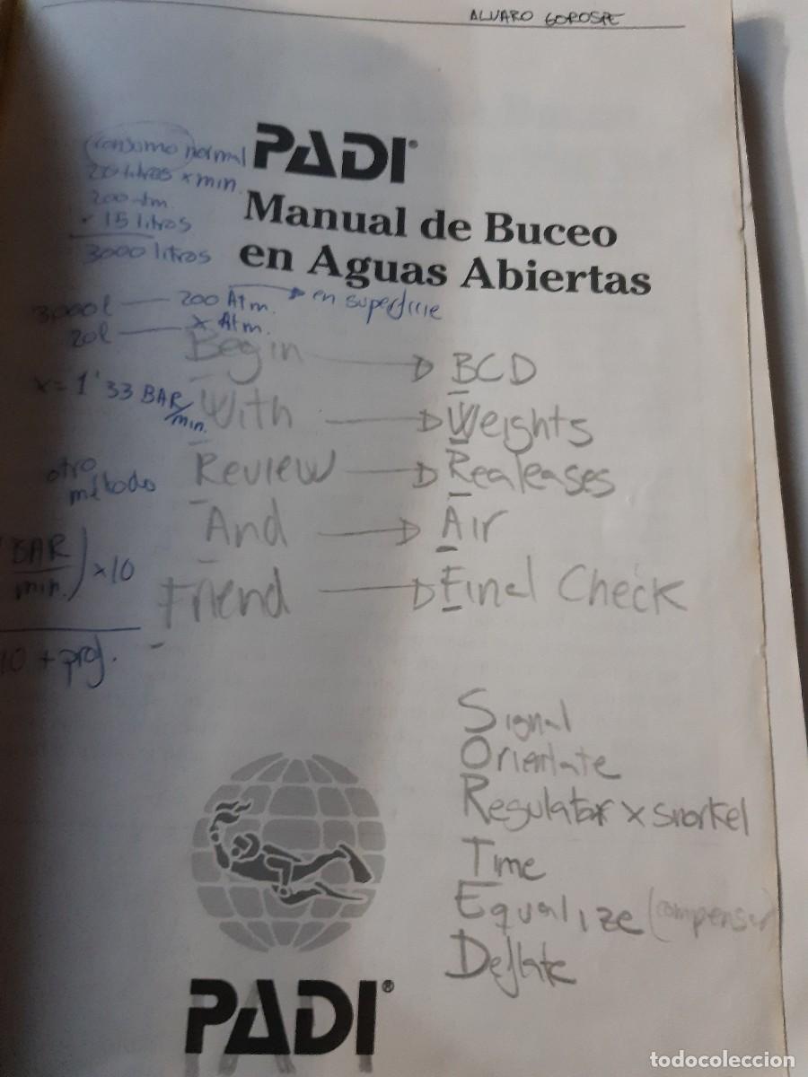 Coleccionismo deportivo: Manuel de buceo en aguas abiertas - Foto 2