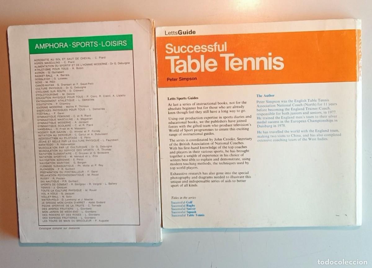 Coleccionismo deportivo: TENIS DE MESA 4 LIBROS ANTIGUOS - Foto 2