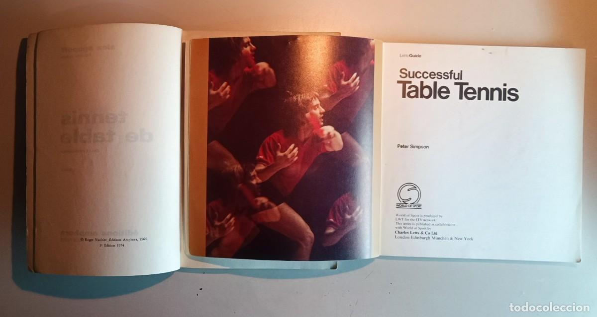 Coleccionismo deportivo: TENIS DE MESA 4 LIBROS ANTIGUOS - Foto 3