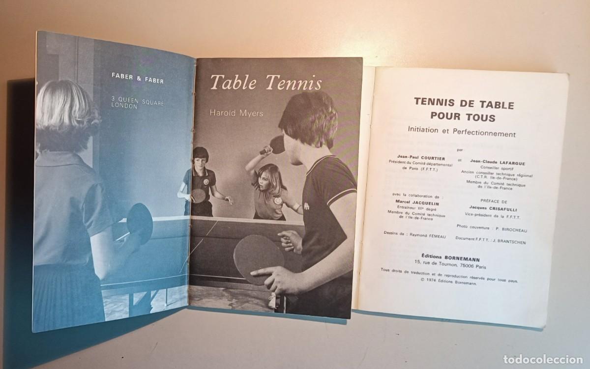 Coleccionismo deportivo: TENIS DE MESA 4 LIBROS ANTIGUOS - Foto 6