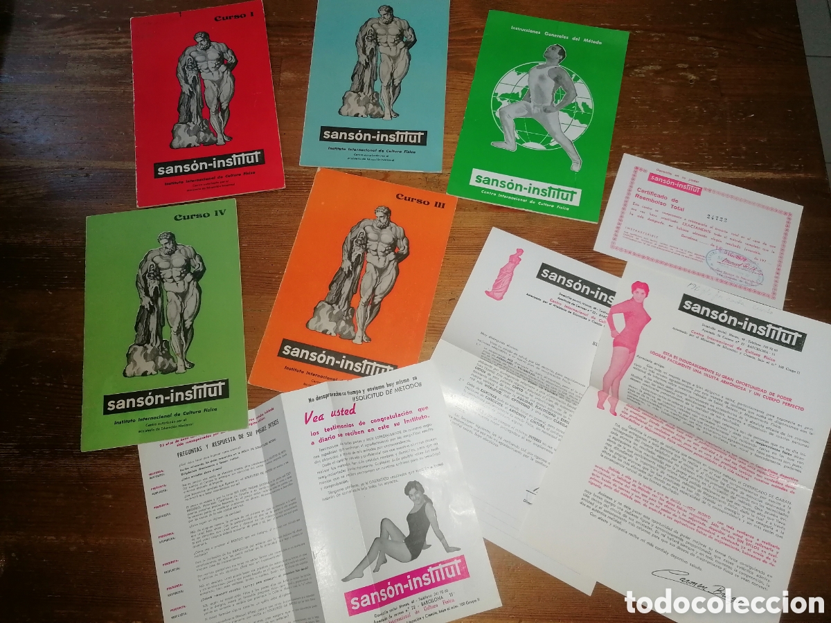 Coleccionismo deportivo: CURSO DE CULTURISMO SANSON INSTITUT - Foto 1