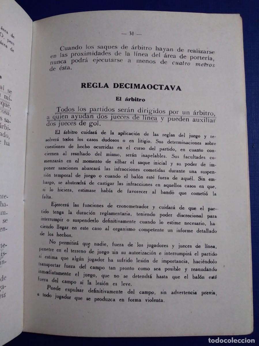 Coleccionismo deportivo: REGLAMENTO DE BAL&Oacute;N A MANO - 1943 - Foto 9