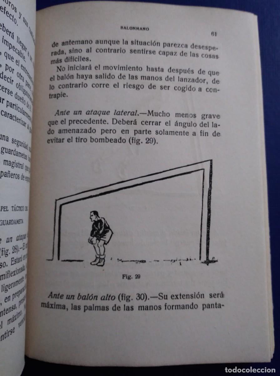 Coleccionismo deportivo: Libro &rdquo;BALONMANO (HAND-BALL)  - GLADMAN - Foto 5