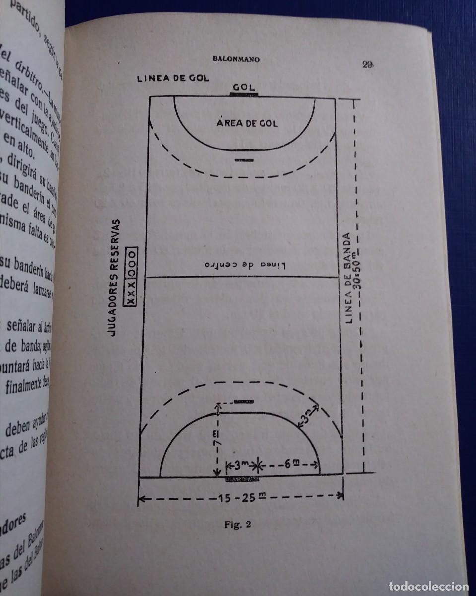 Coleccionismo deportivo: Libro &rdquo;BALONMANO (HAND-BALL)  - GLADMAN - Foto 7