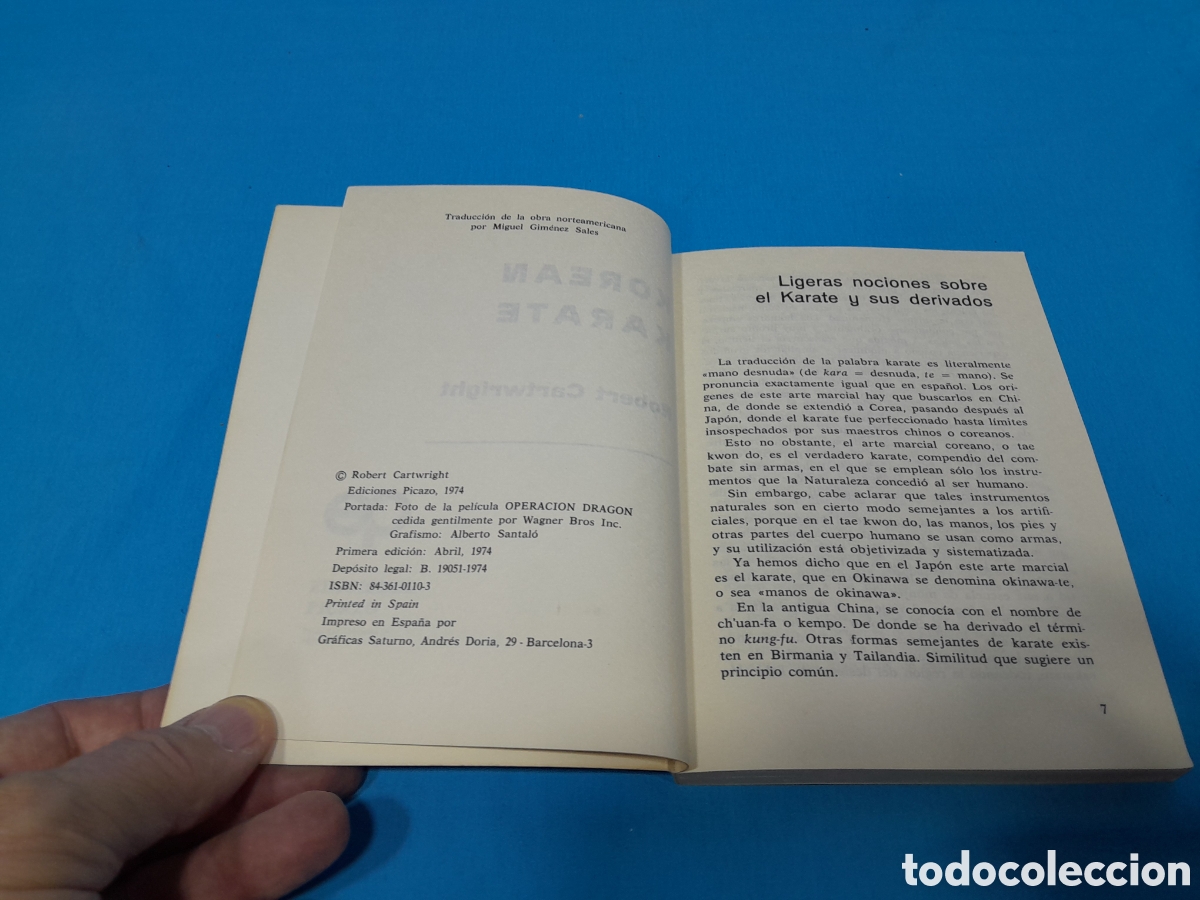 Coleccionismo deportivo: KOREAN K&Aacute;RATE - KUNG FU - ROBERT CARTWRIGHT - Foto 2