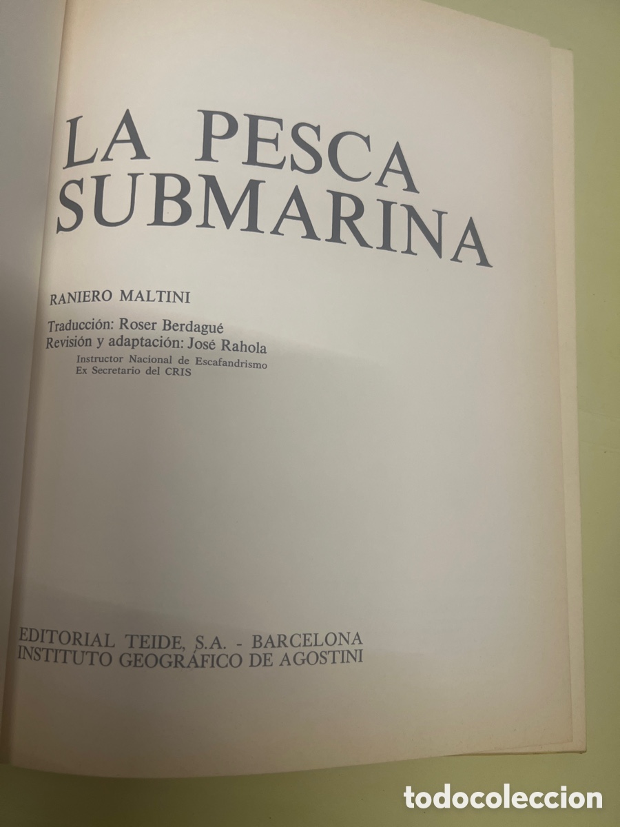 Coleccionismo deportivo: Libro LA PESCA SUBMARINA, editorial TEIDE 1972 - Foto 3