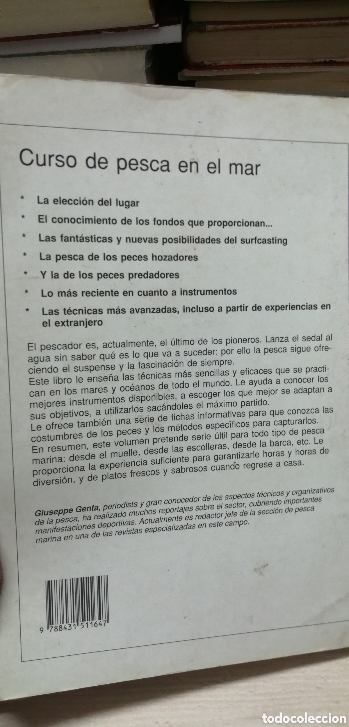 Coleccionismo deportivo: Curso de pesca en el mar Giuseppe Genta Editorial de Vecchi 1993 - Foto 3