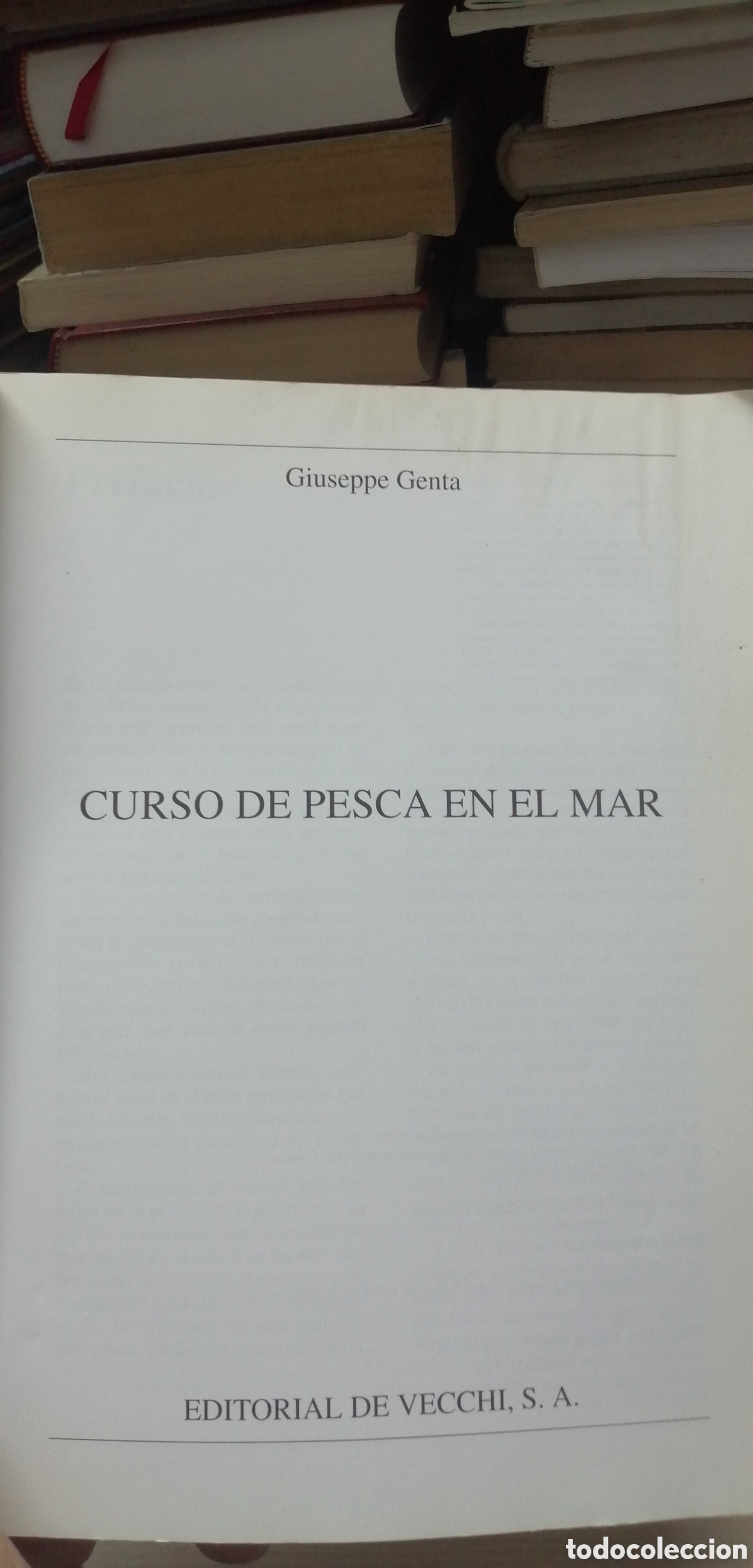 Coleccionismo deportivo: Curso de pesca en el mar Giuseppe Genta Editorial de Vecchi 1993 - Foto 5