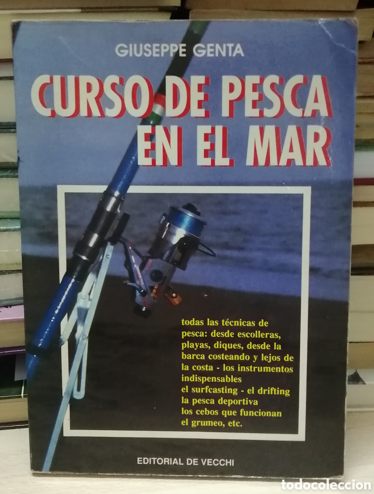 Coleccionismo deportivo: Curso de pesca en el mar Giuseppe Genta Editorial de Vecchi 1993 - Foto 1