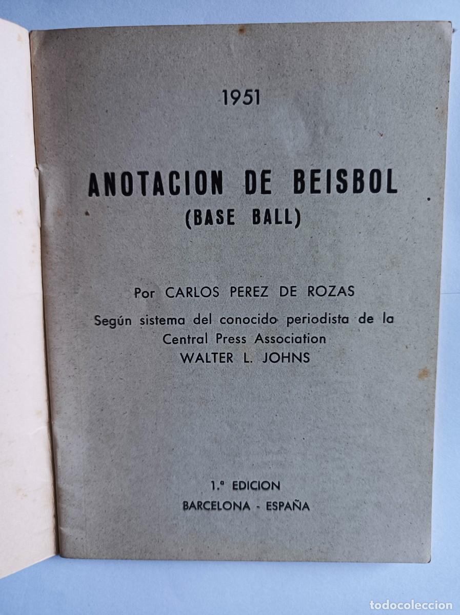 Coleccionismo deportivo: LIBRO ANOTACI&Oacute;N DE BEISBOL 1951 - Foto 13