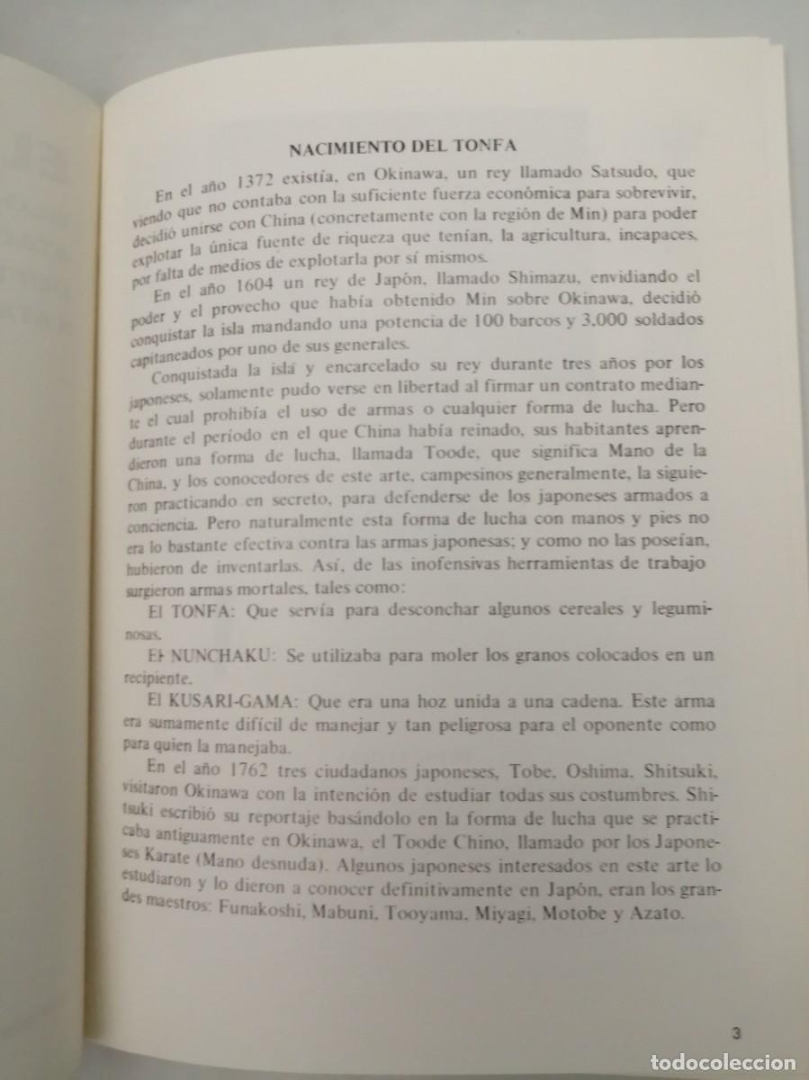 Coleccionismo deportivo: El Tonfa: Bloqueos. Ataques. Defensas. Kata - Foto 5