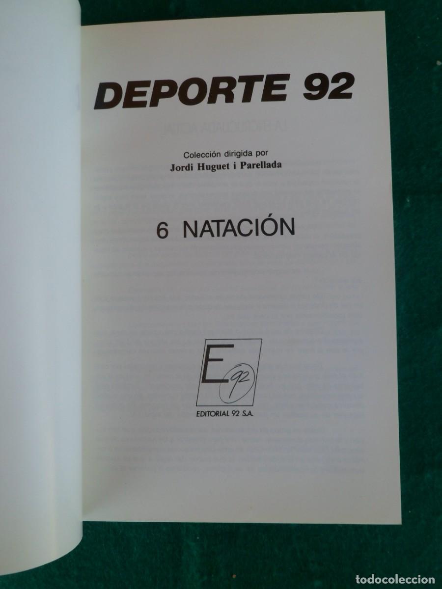 Coleccionismo deportivo: DEPORTE 92. N&ordm; 6. NATACI&Oacute;N - Foto 5