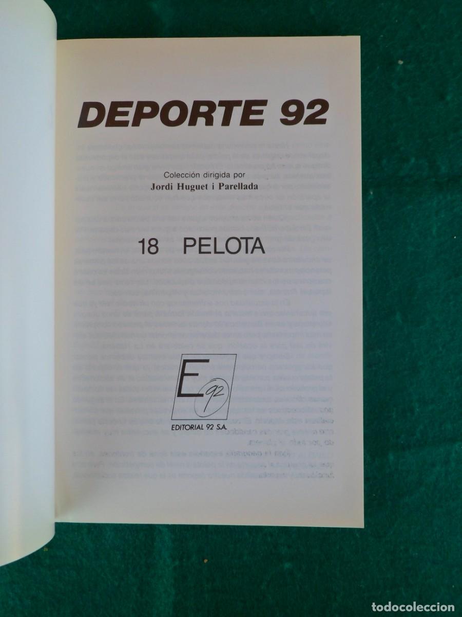Coleccionismo deportivo: DEPORTE 92. N&ordm; 18. PELOTA - Foto 6
