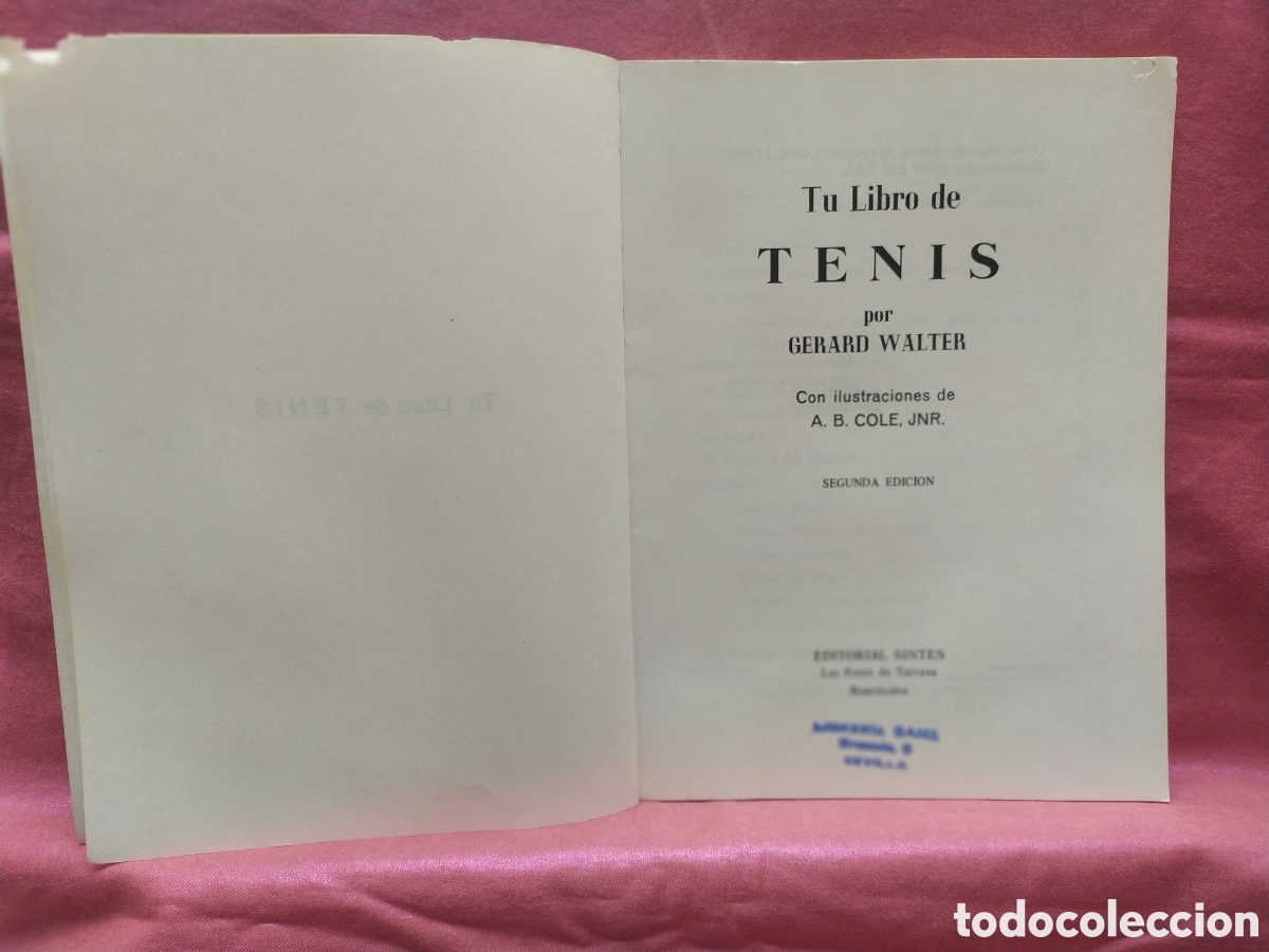 Coleccionismo deportivo: Tu libro de tenis de Gerard Walter - Foto 2